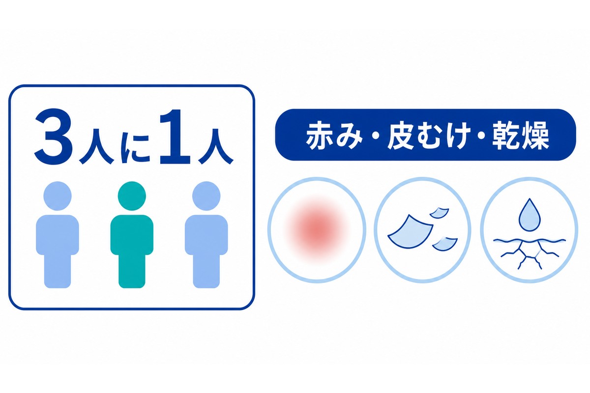 臨床試験での副作用発現率を示す図解