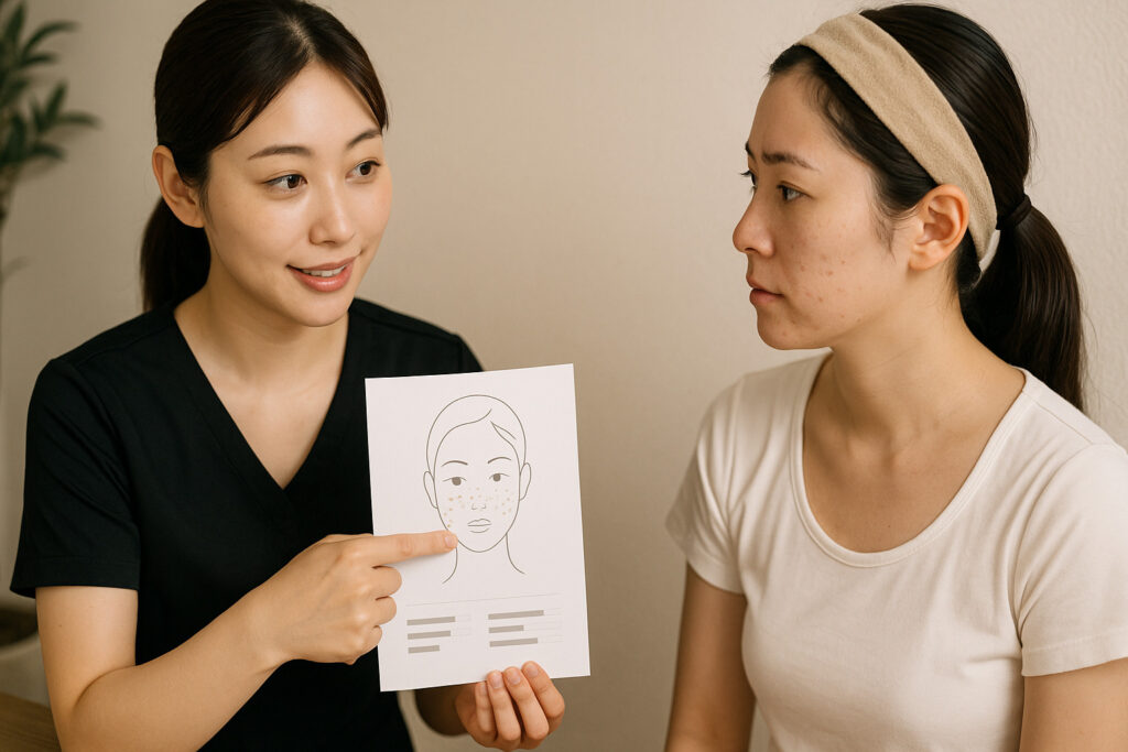 esthetician-acne-consultation-sensitive-skin