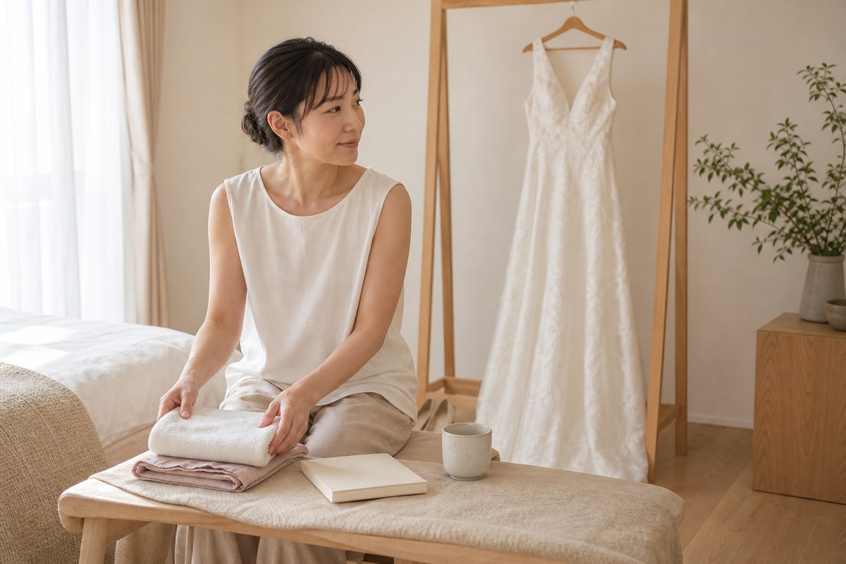 式1か月前に慣れた生活習慣を整える日本人女性