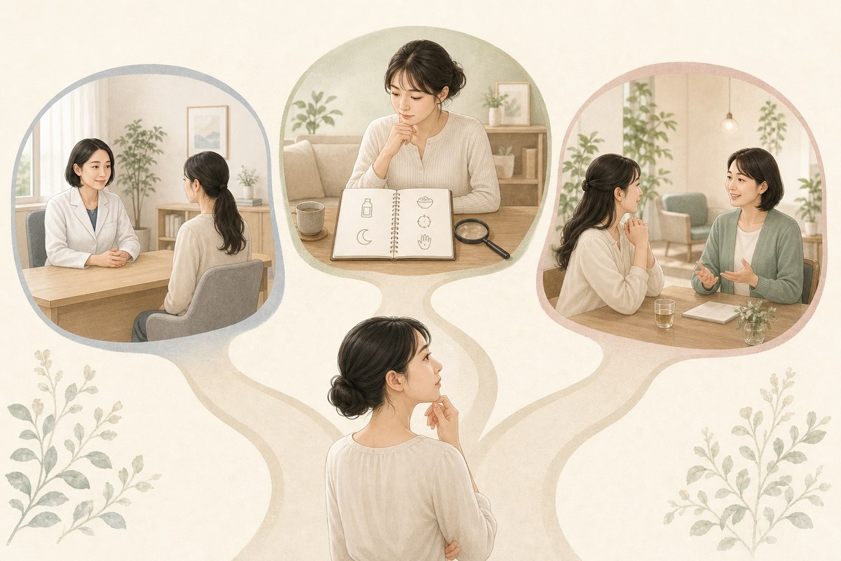 改善しないときの皮膚科・自己点検・生活支援という3つの選択肢