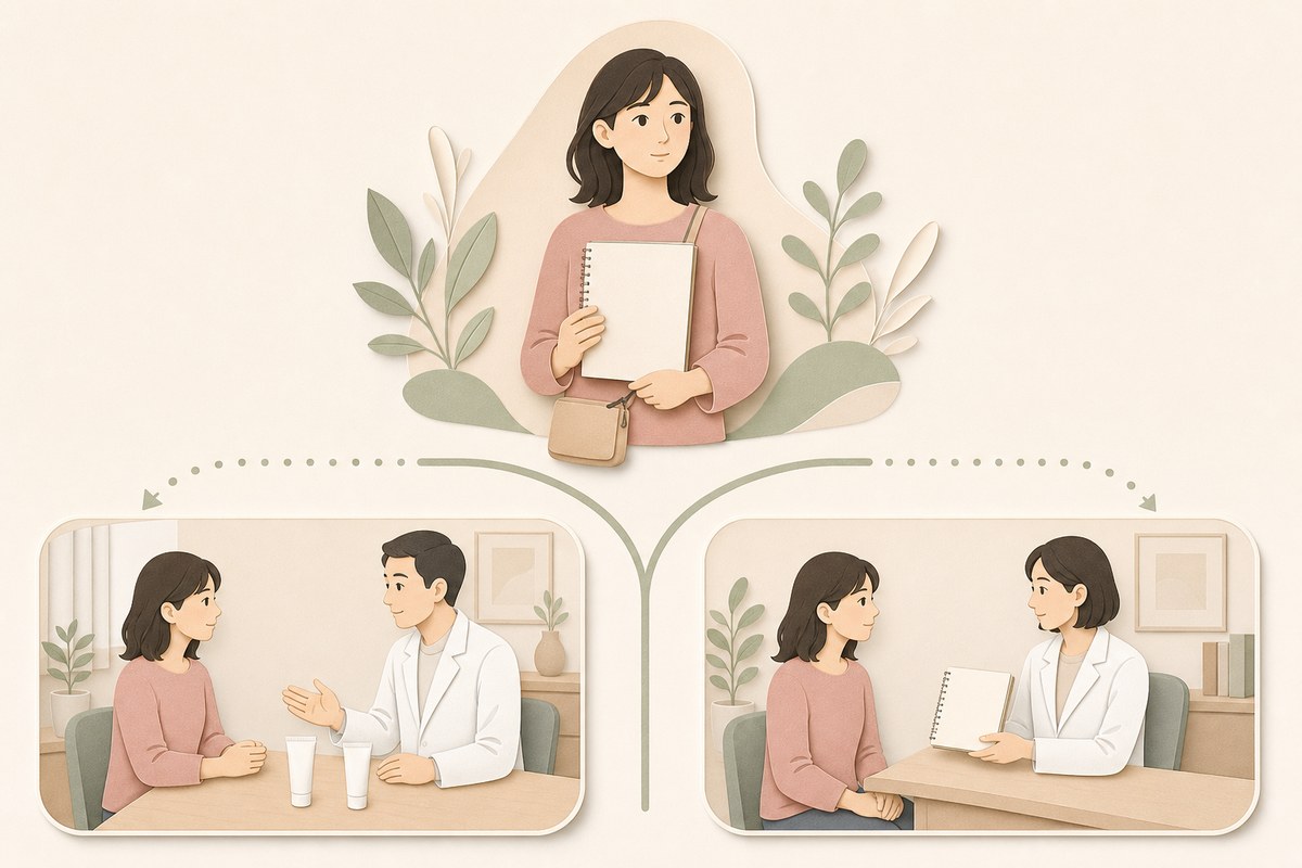 薬の見直しとセカンドオピニオンの2つの相談ルートを示す図