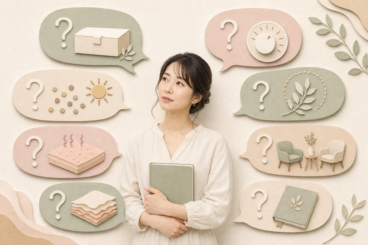 セルフハーブピーリングの8つの疑問を確認する日本人女性