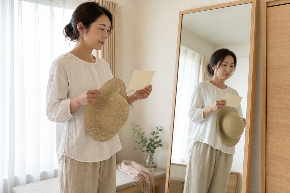 跡が気になる際の日差し対策と情報整理を考える日本人女性